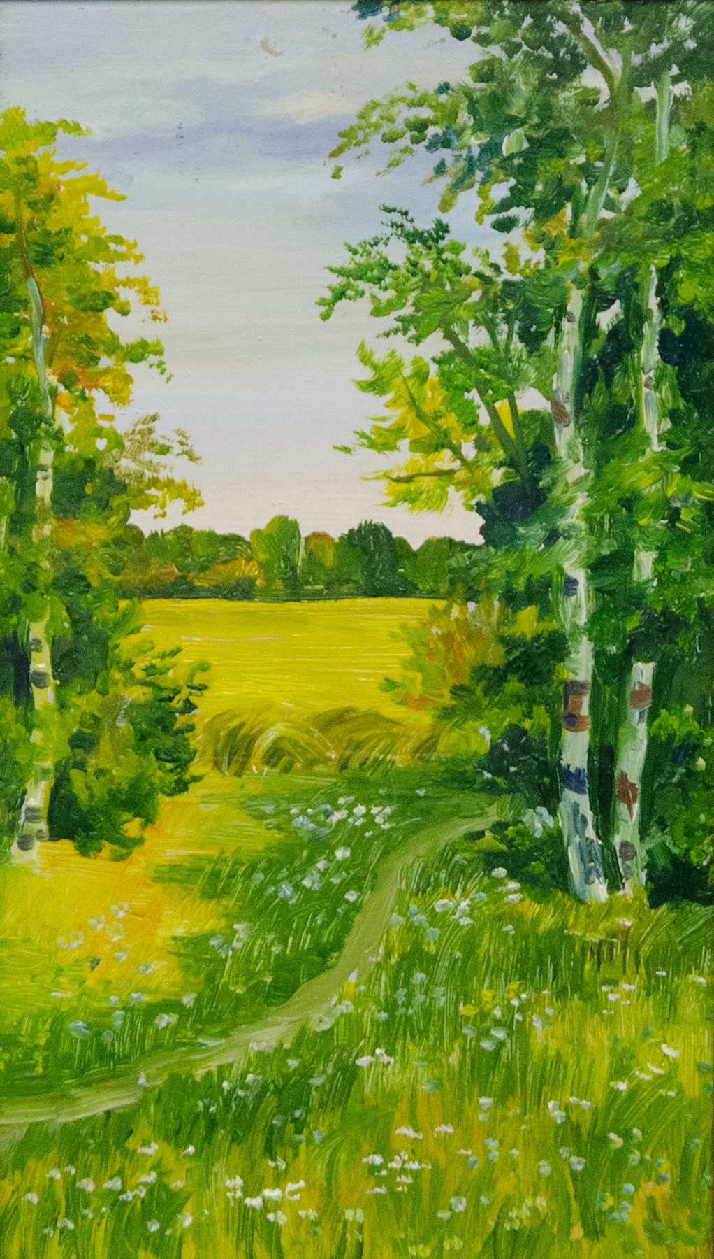 Поляна с берёзами