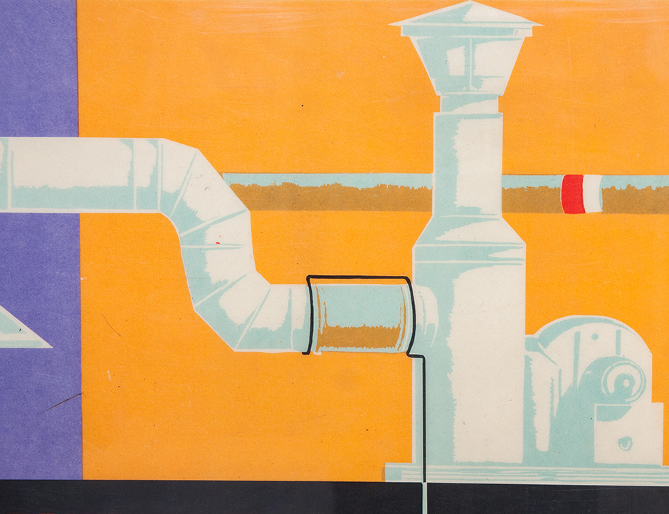 Винтажный плакат - Техника безопасности