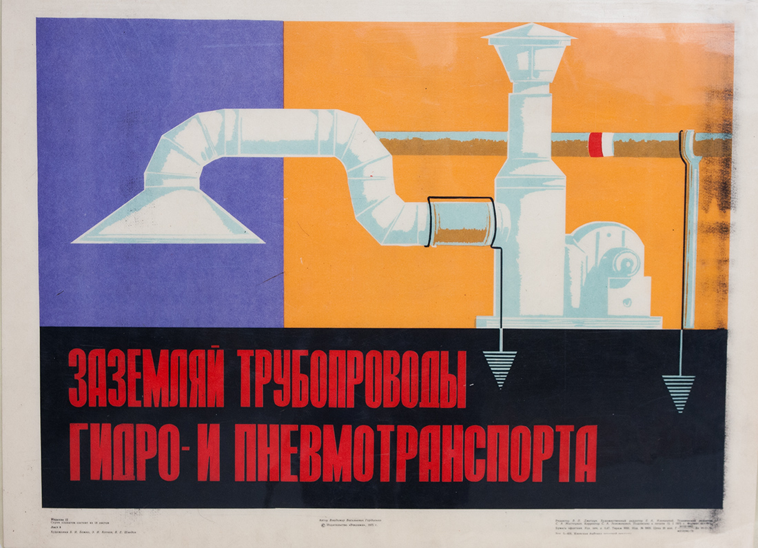 Винтажный плакат - Техника безопасности