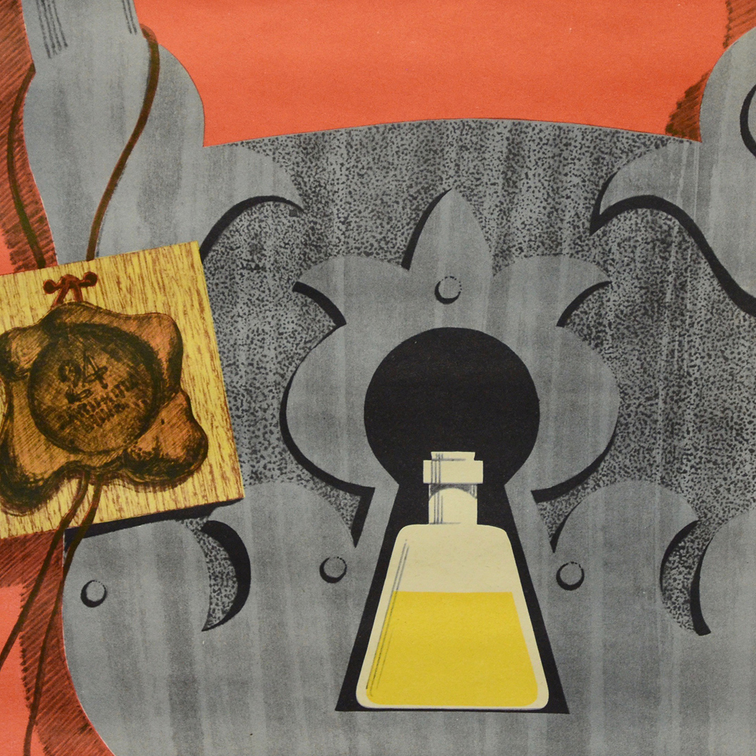 Винтажный плакат - Ядовитые вещества