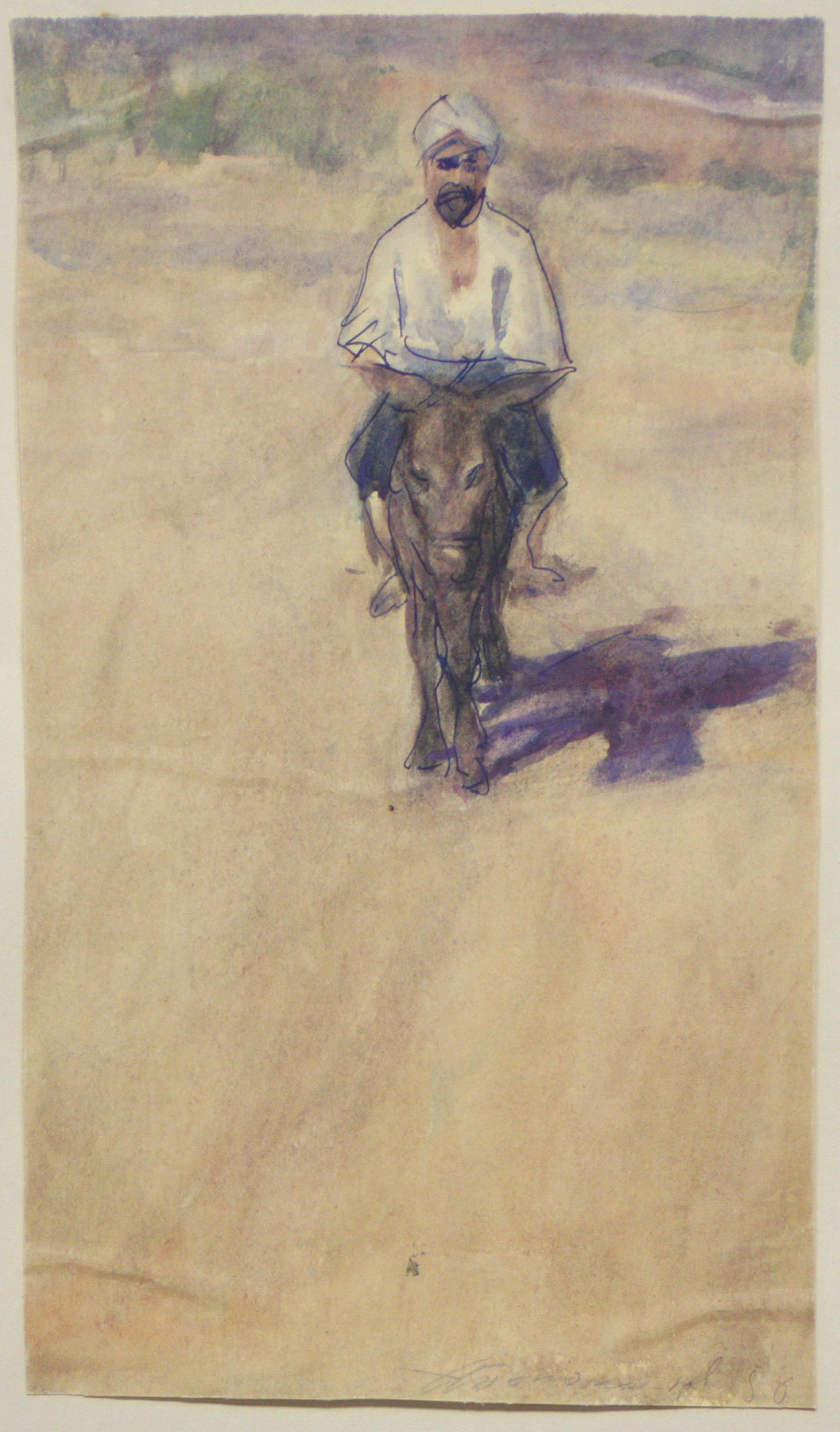 На осле, 1956г