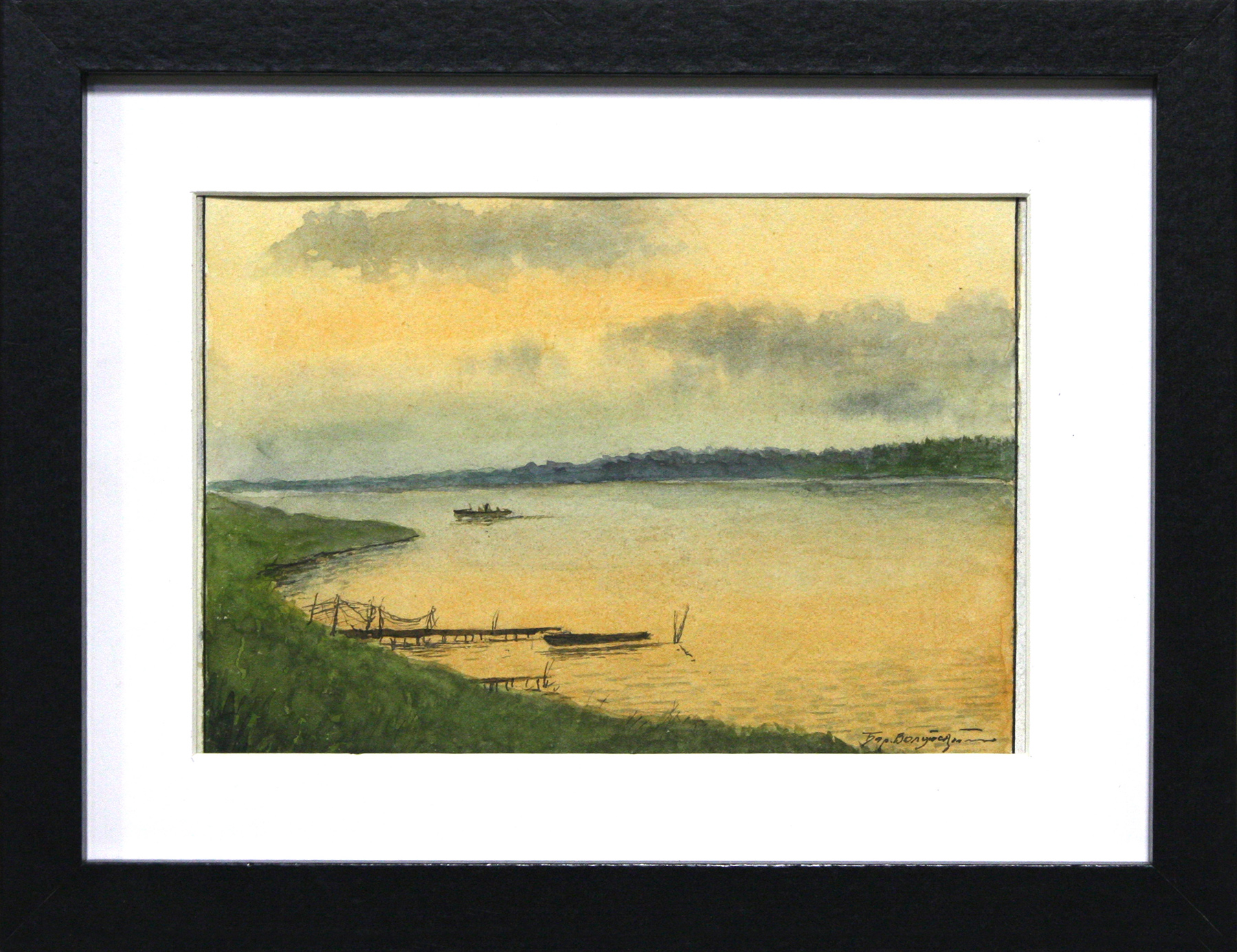 Акварель Закат