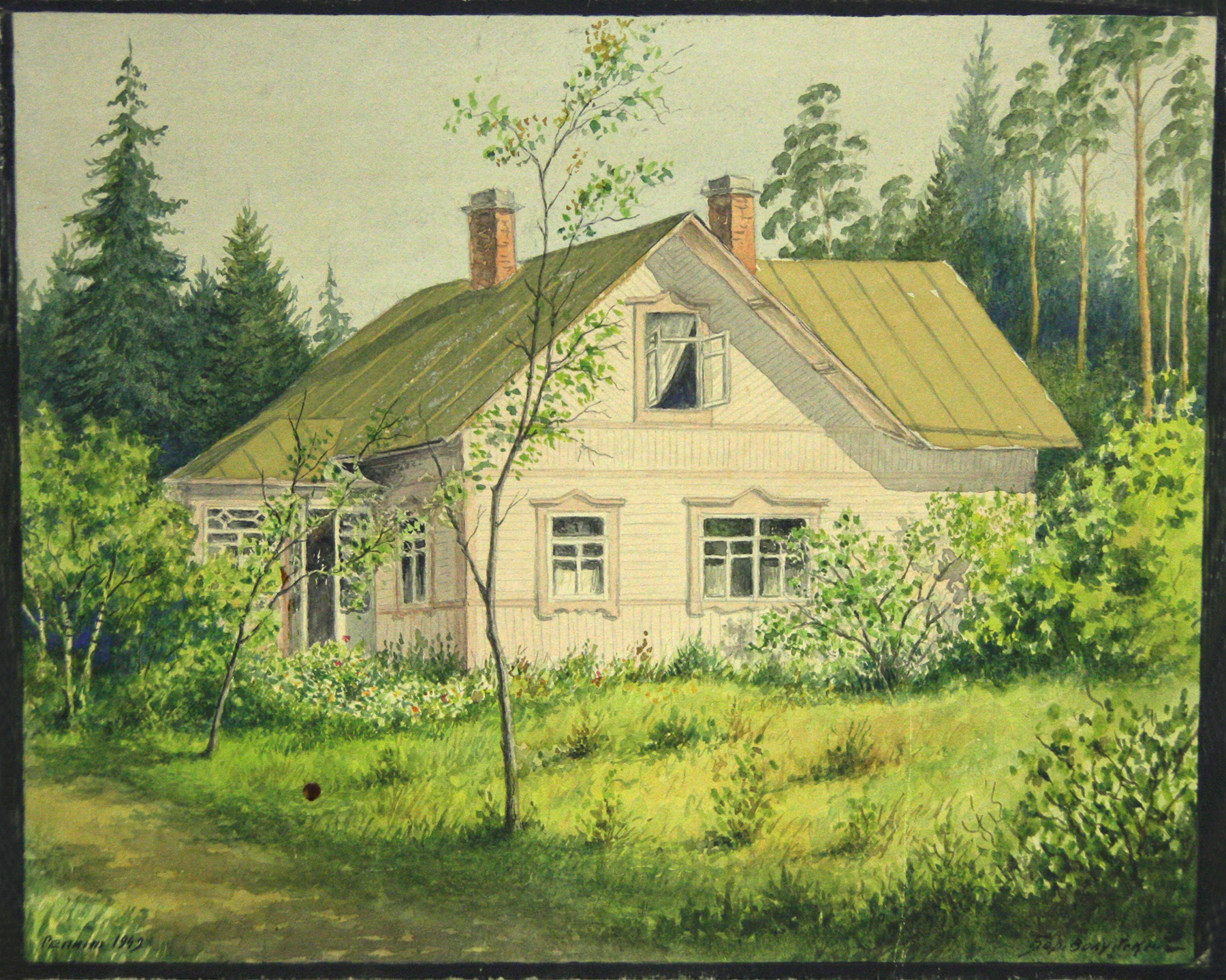 Акварель Репино, 1949г