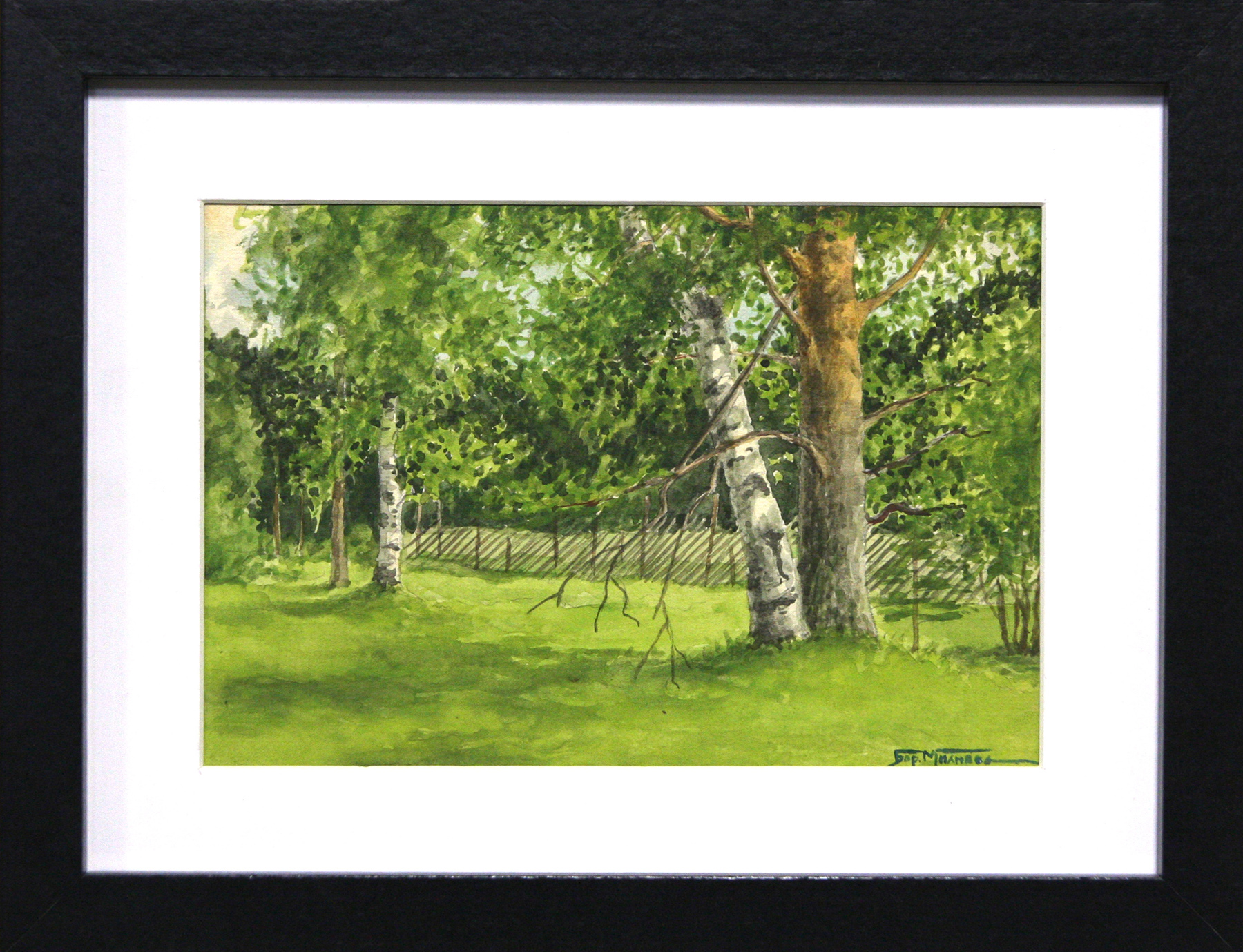 Акварель Ново-Мариинский канал, 1936г