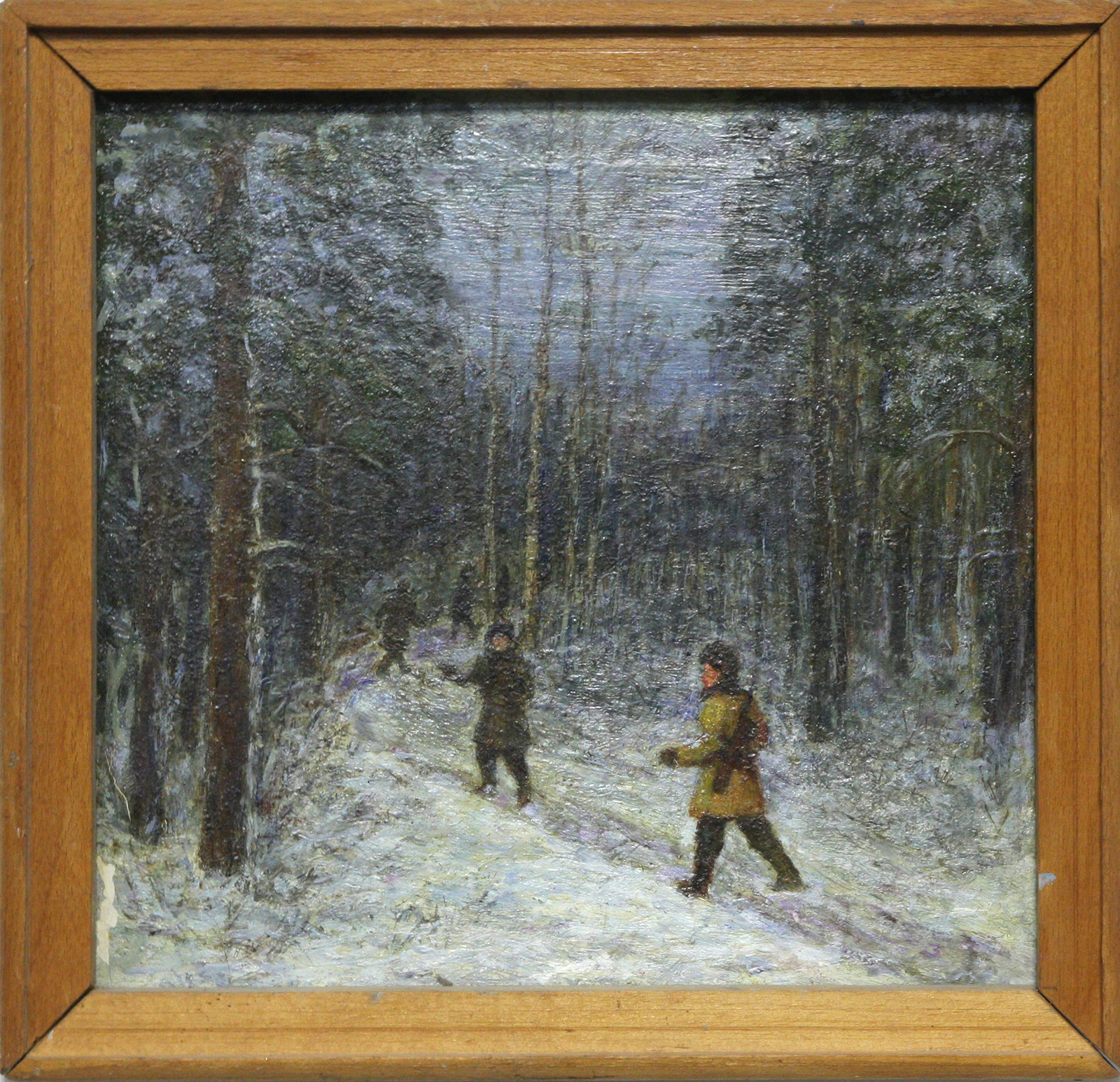 Старинная картина - Партизаны