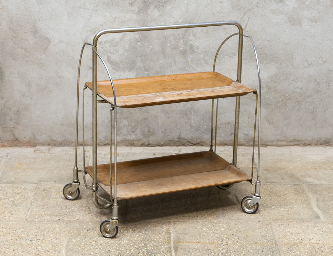 Винтажный складной сервировочный стол