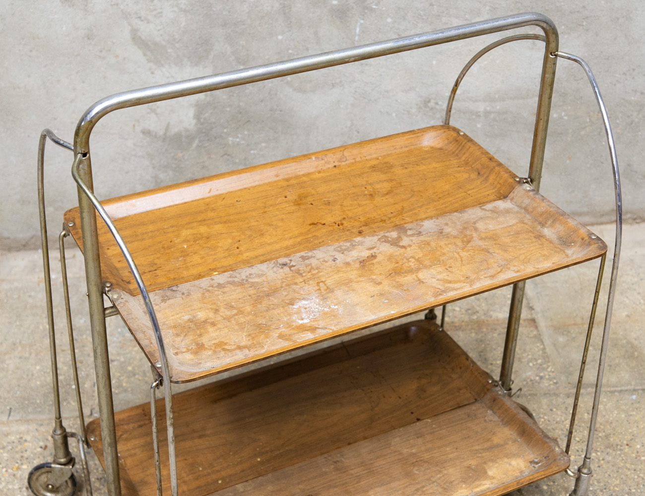 Винтажный складной сервировочный стол