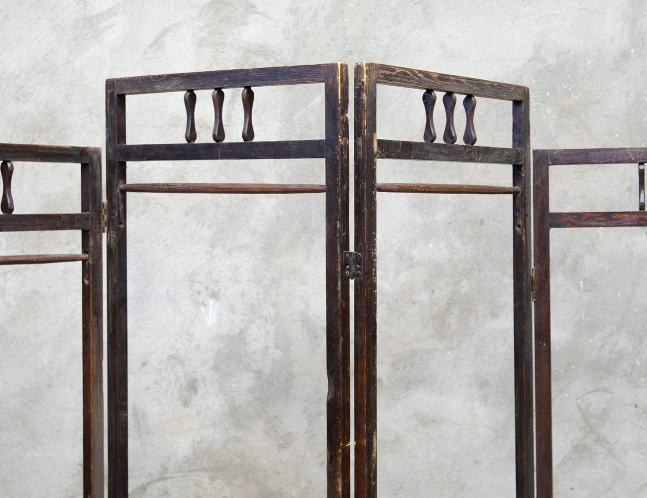 Старинная ширма на 4 створки