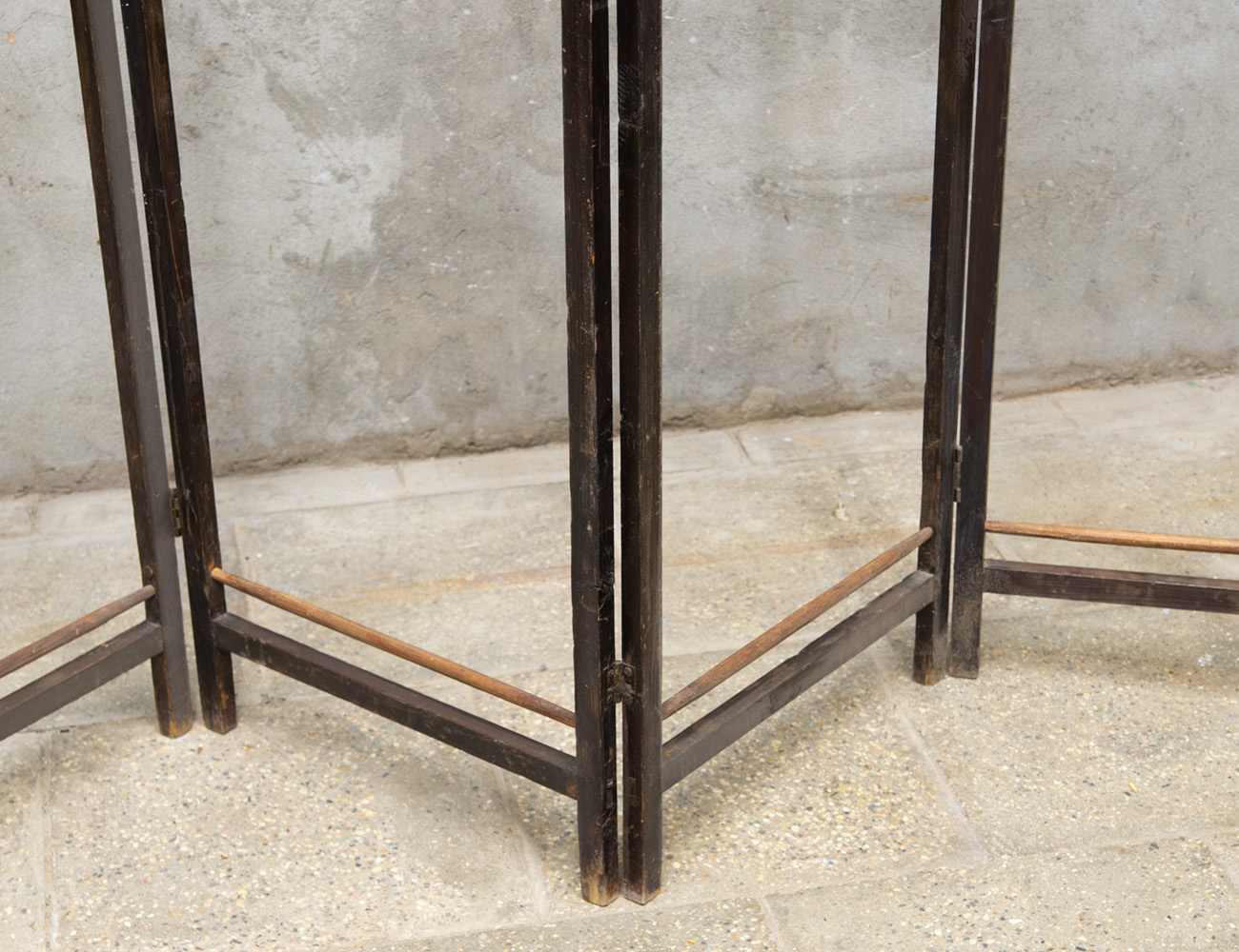 Старинная ширма на 4 створки