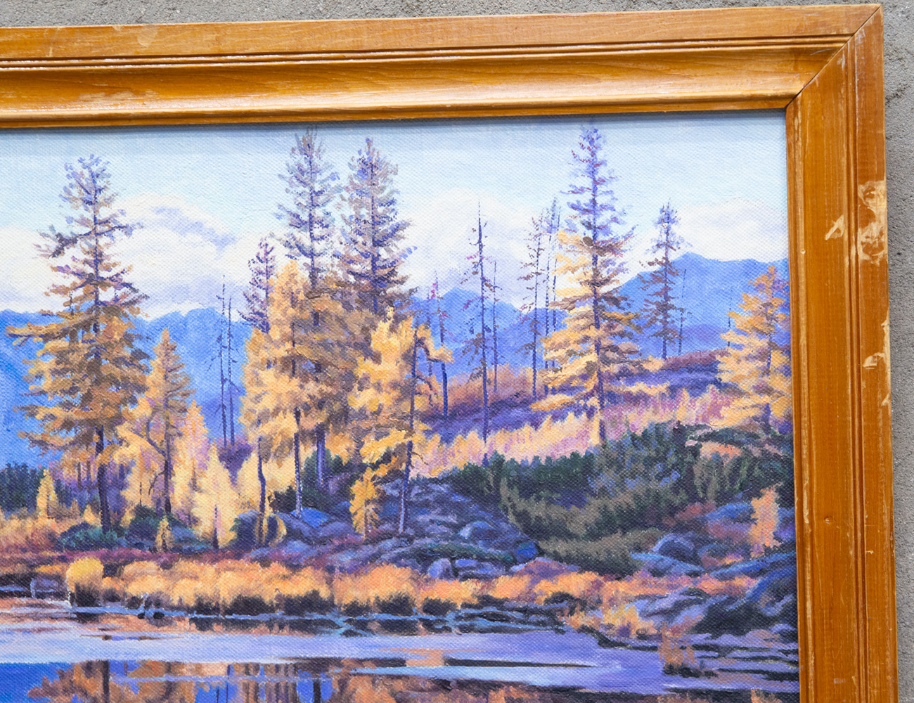 Пейзаж на холсте