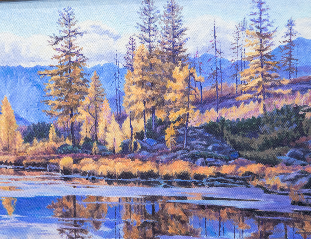 Пейзаж на холсте