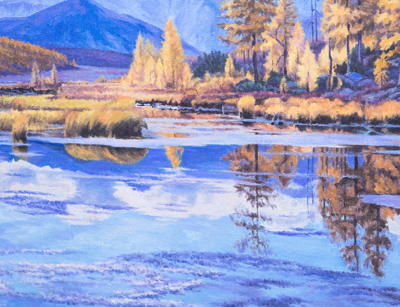 Пейзаж на холсте