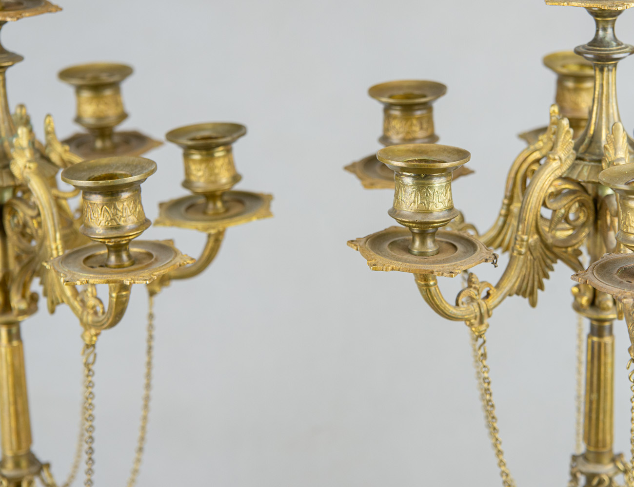 Пара антикварный канделябров