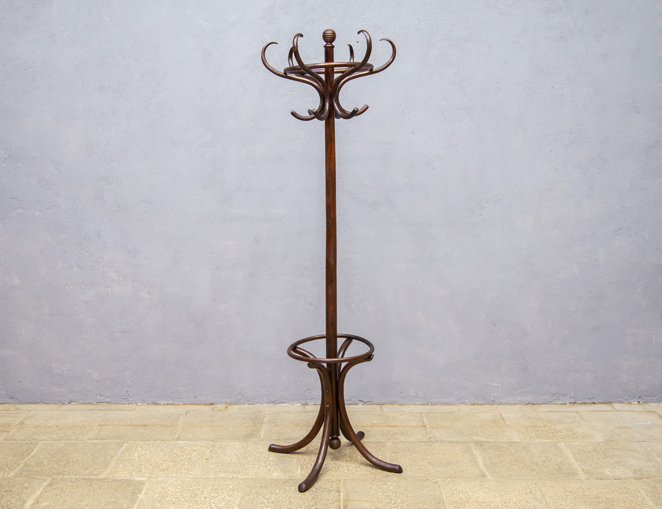 Старинная венская напольная вешалка