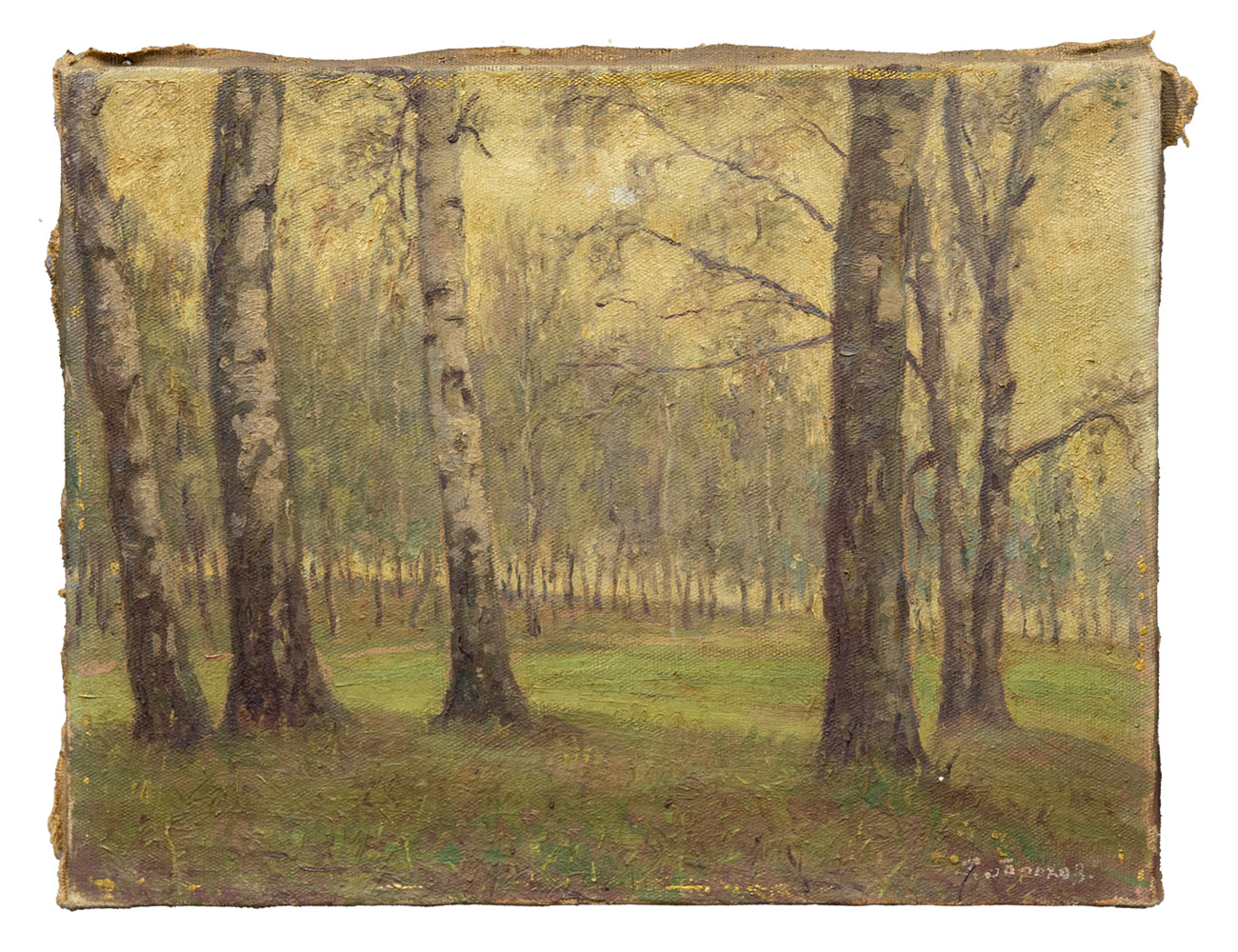 Пейзаж с берёзами, Горохов Г.С.