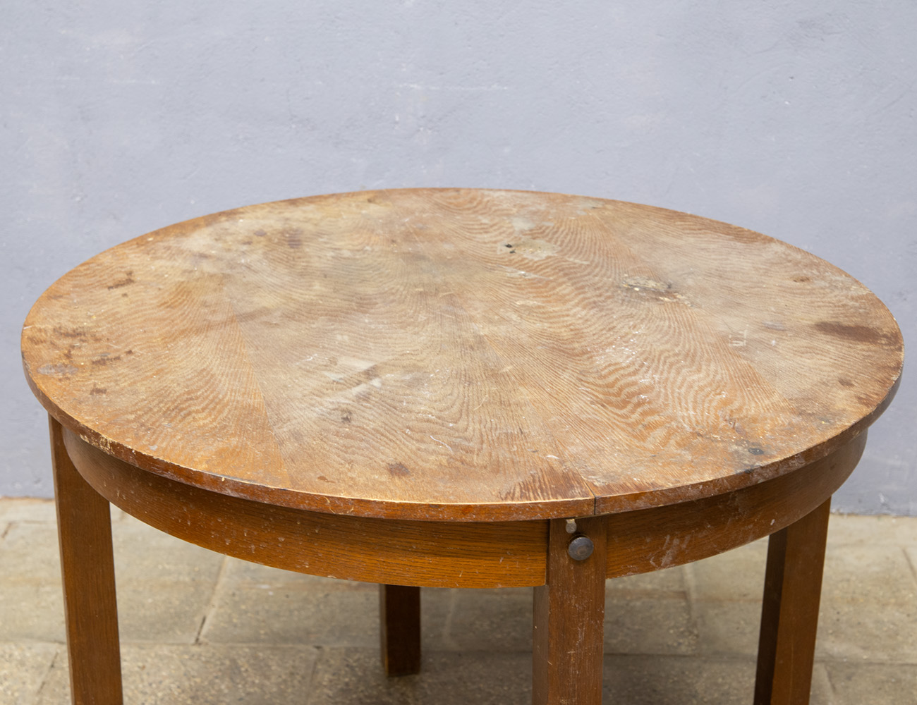 Старинный круглый обеденный стол, ГДР