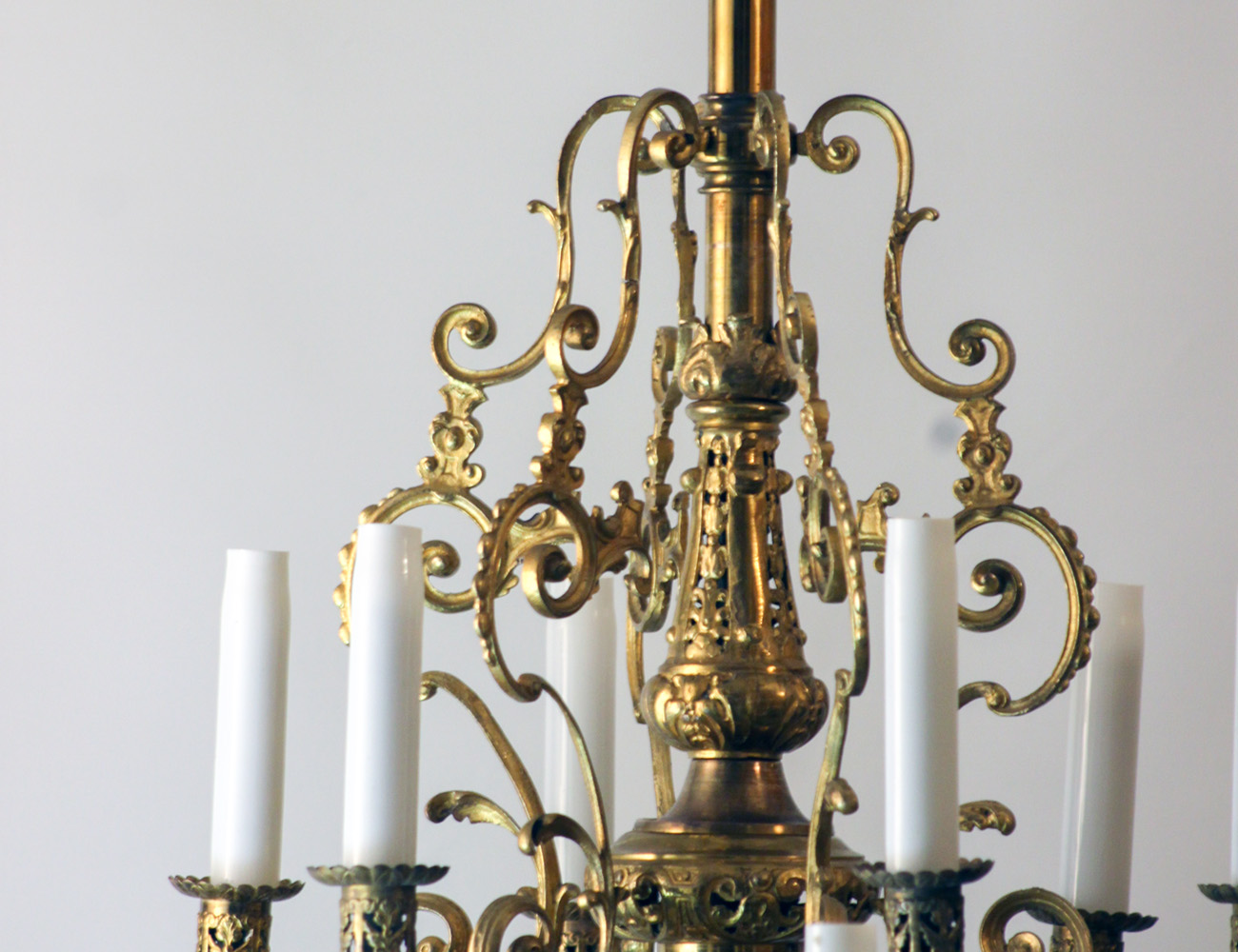 Бронзовая люстра 19 века, Франция