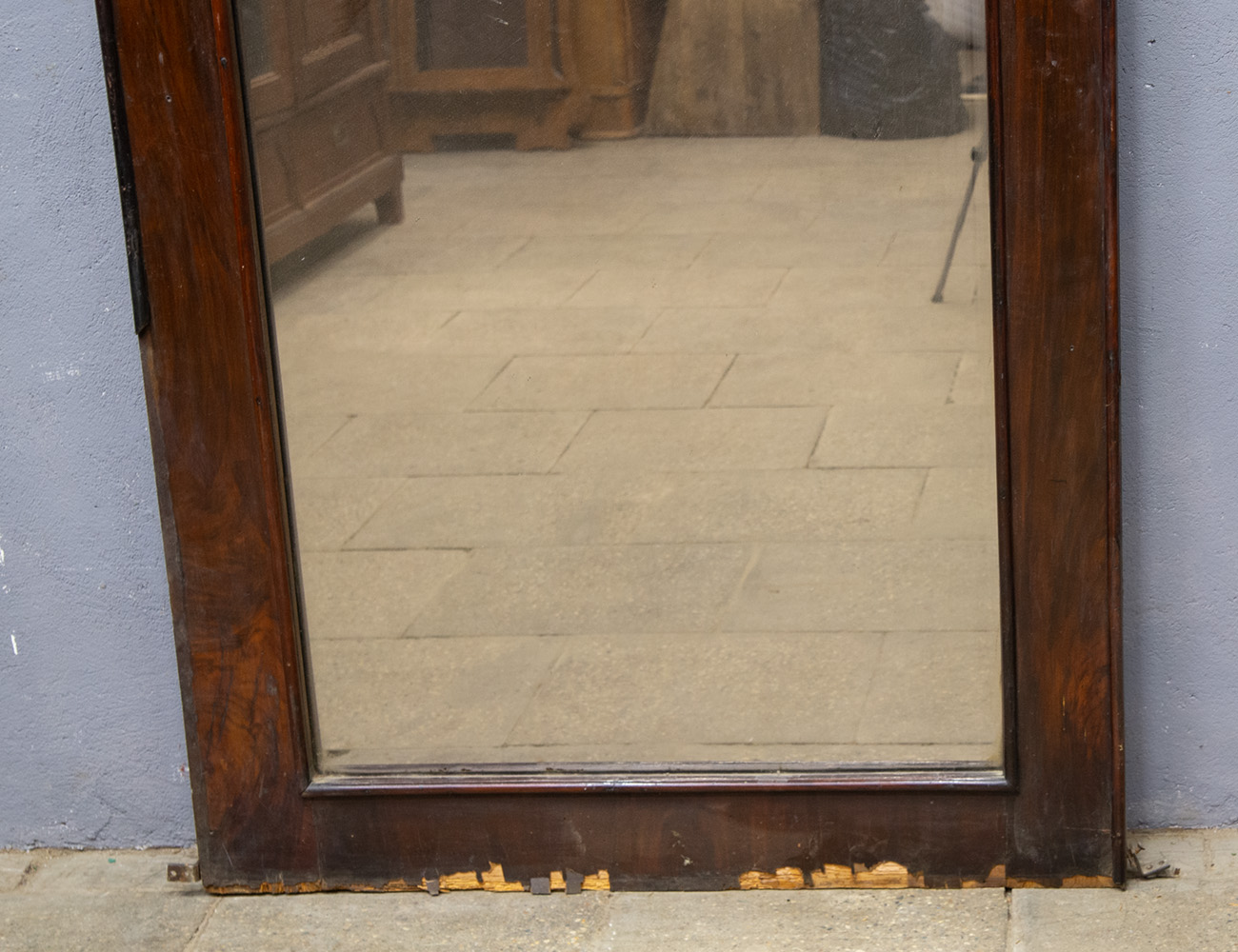 Антикварное ростовое зеркало 19 века