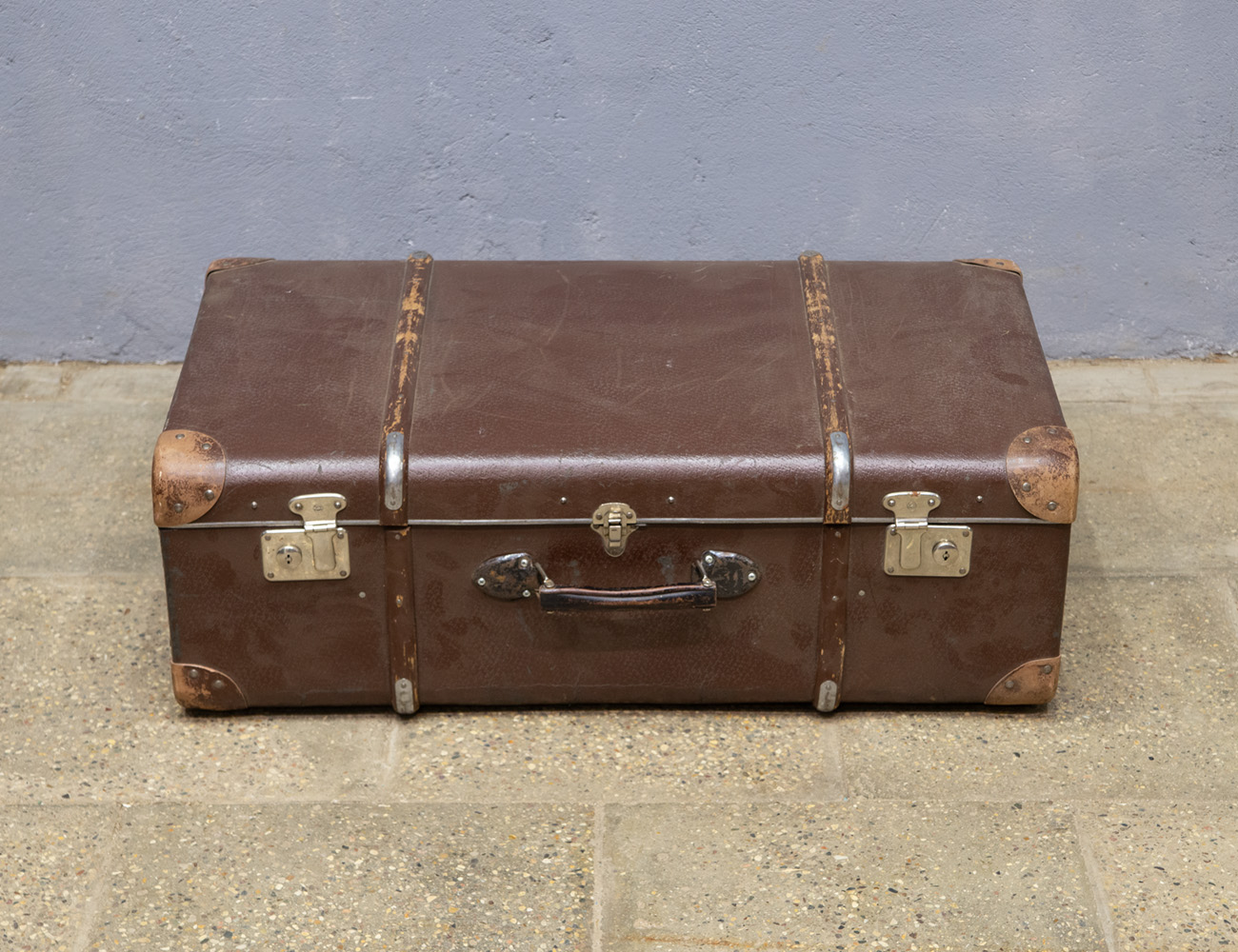 Старинный дорожный чемодан ГДР
