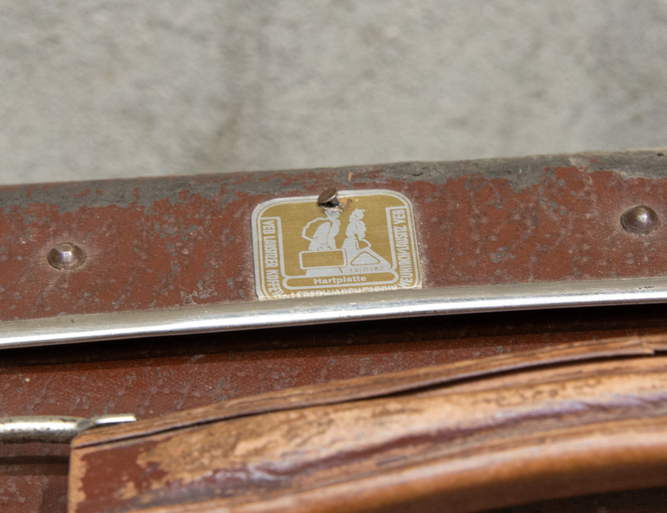 Старинный дорожный чемодан ГДР