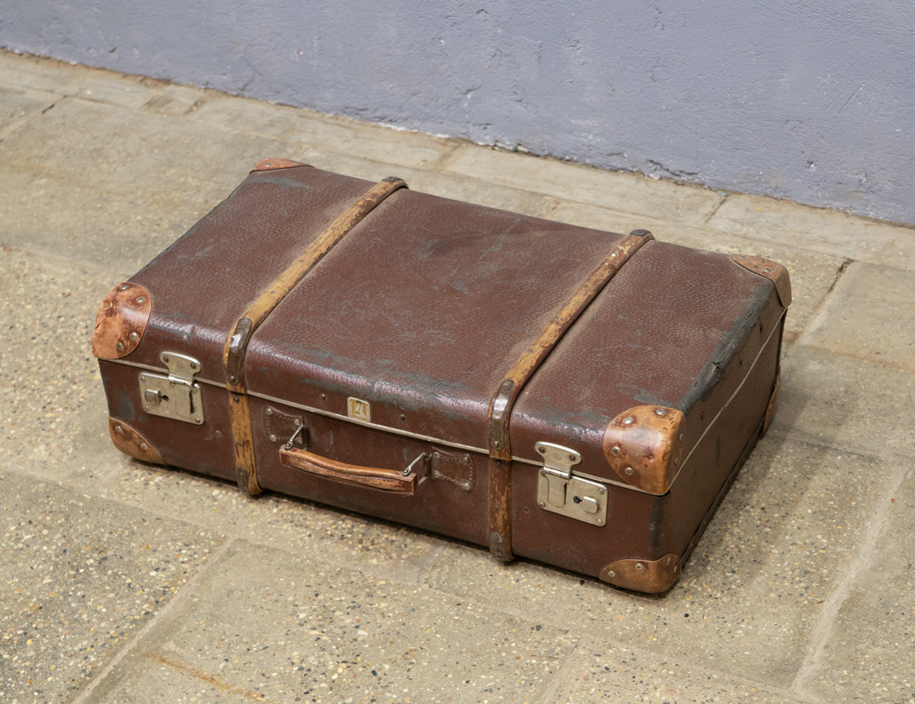 Старинный дорожный чемодан ГДР