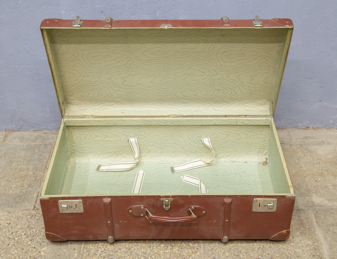 Старинный дорожный чемодан ГДР