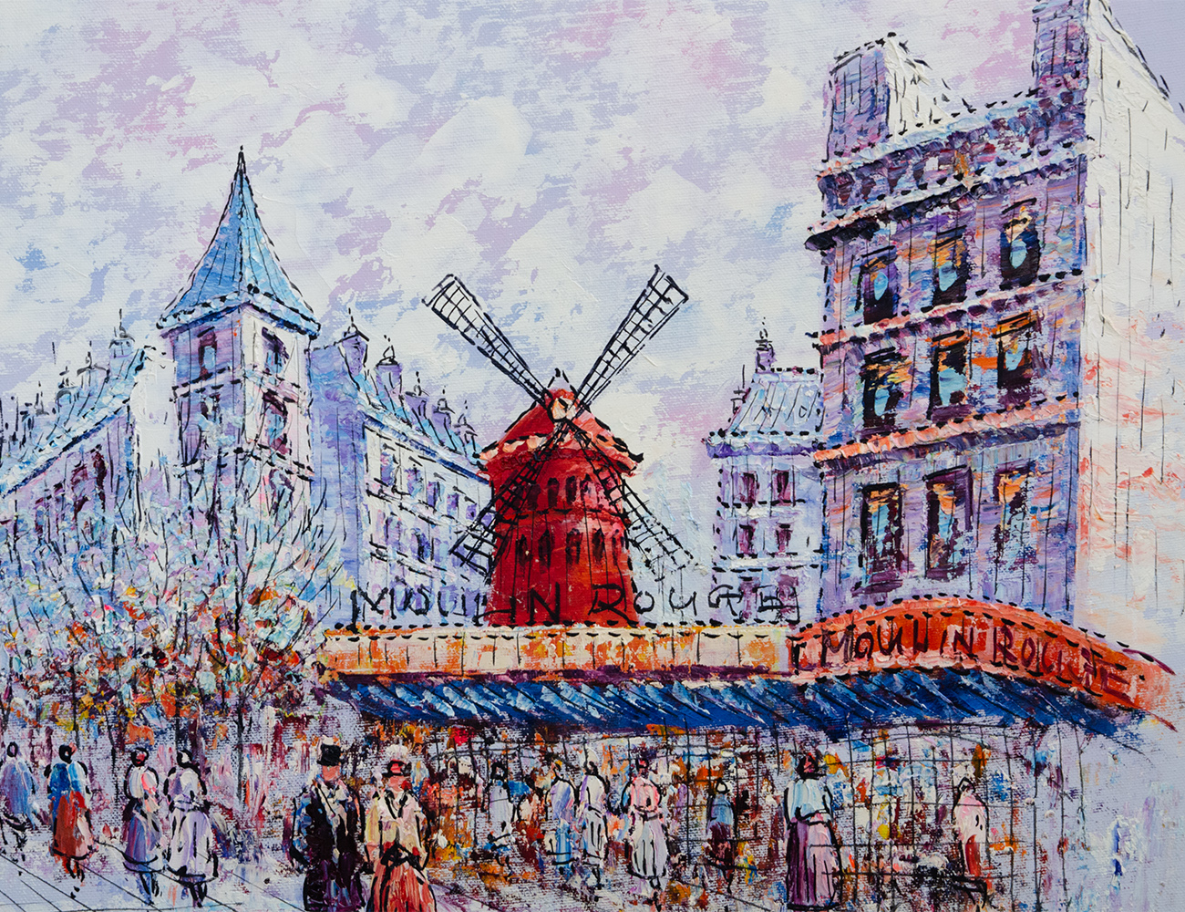 Репродукция картины Улица Мулен Руж