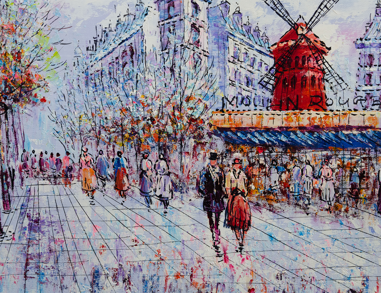 Репродукция картины Улица Мулен Руж