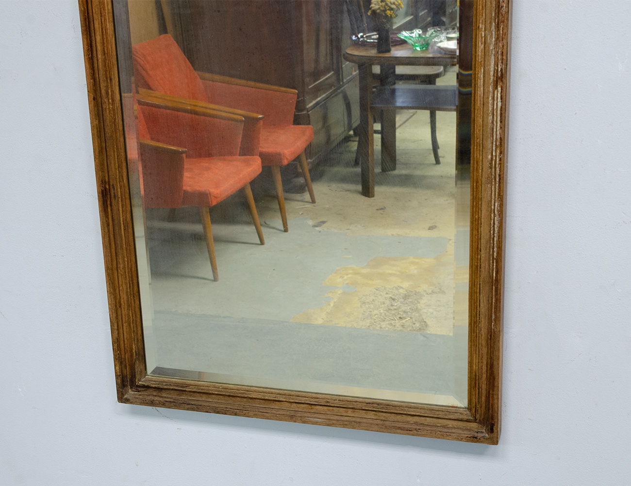 Антикварное зеркало с фацетом