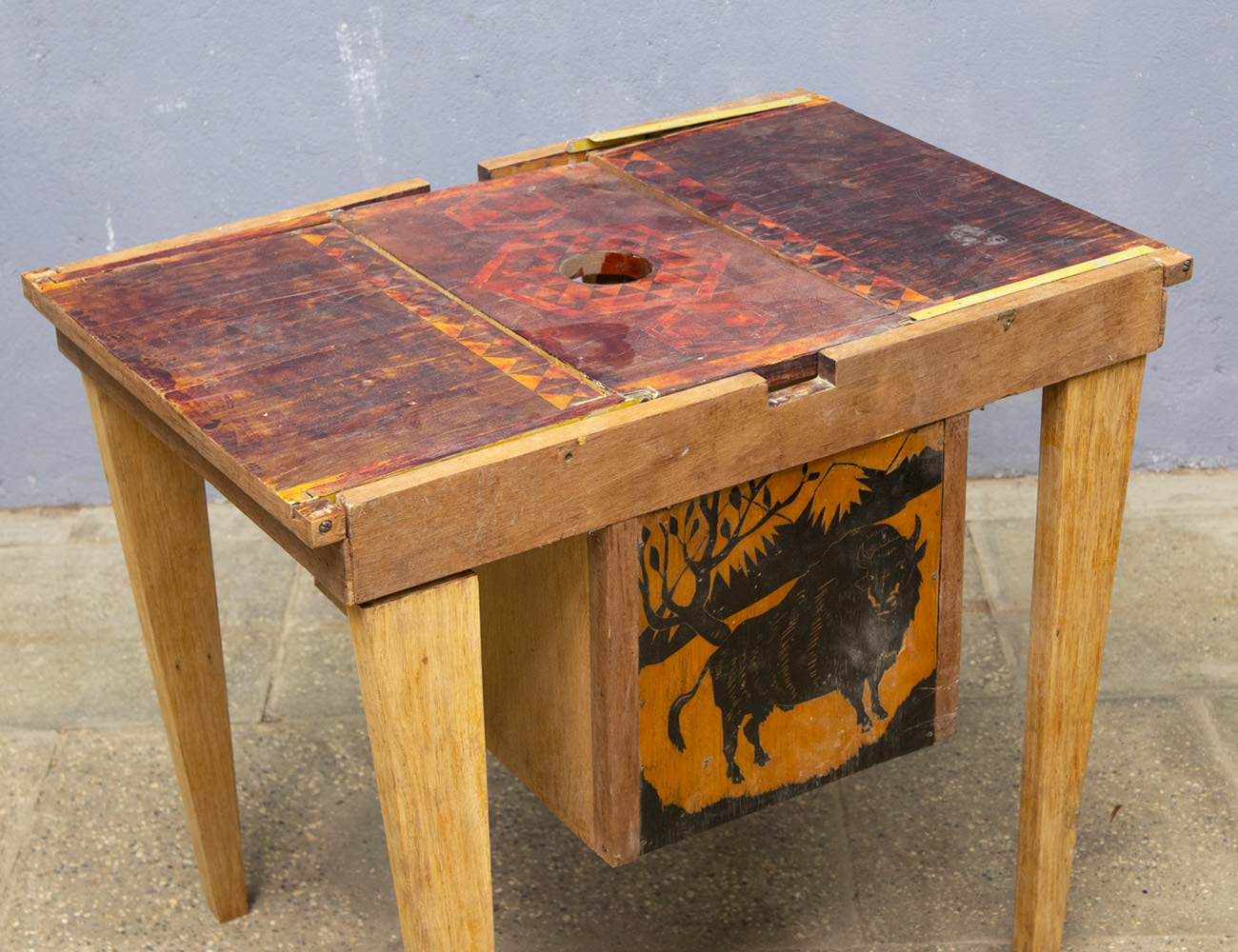 Винтажный шахматный стол