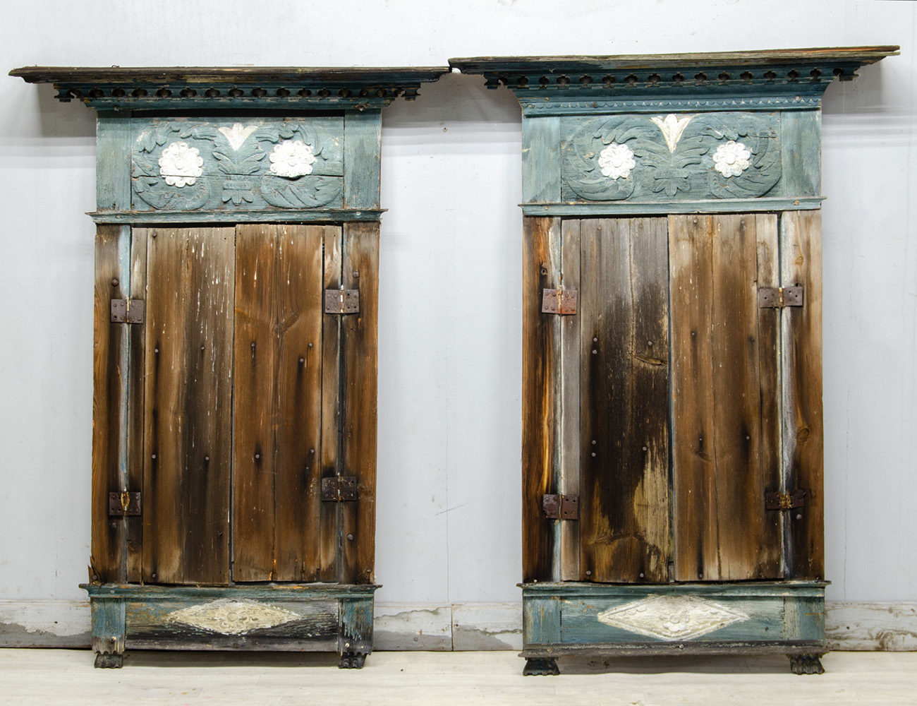 Старинные наличники со ставнями, конец 19 века