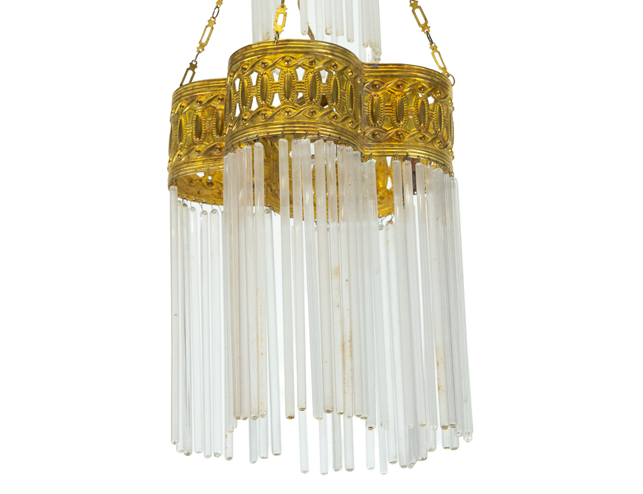 Старинный светильник с подвесками