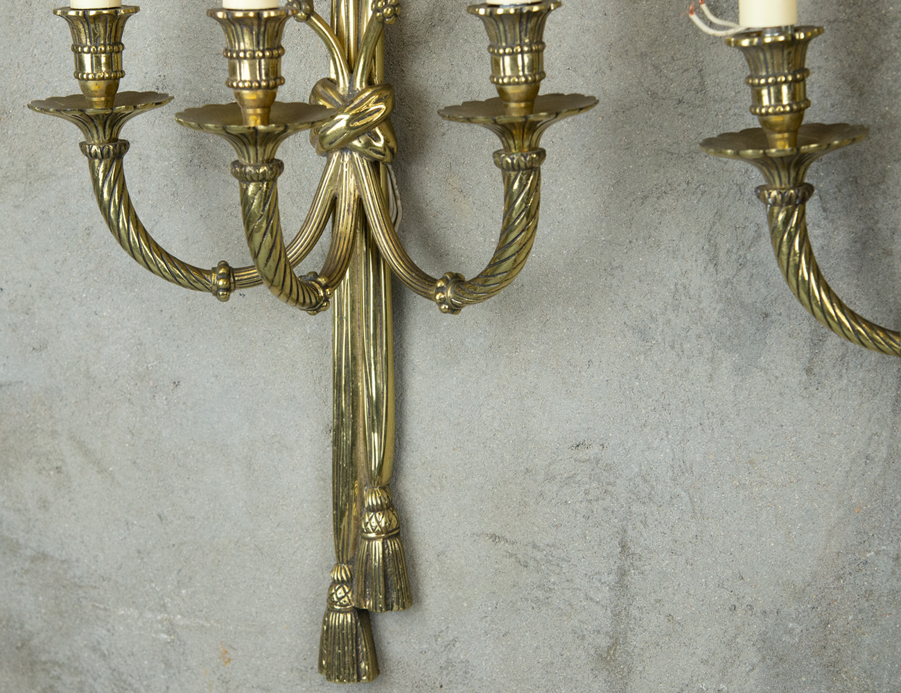 Пара старинных бра «Морской узел»