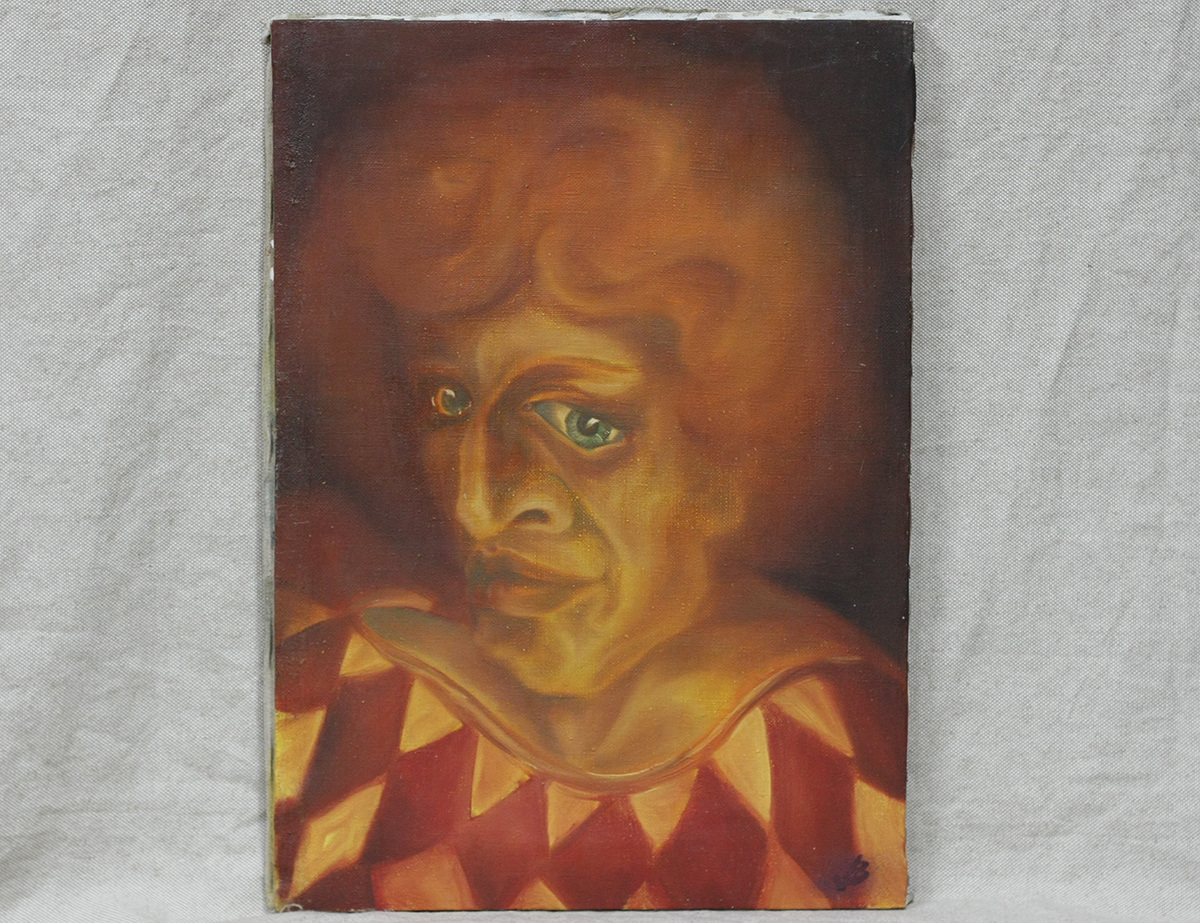 Картина маслом - клоун