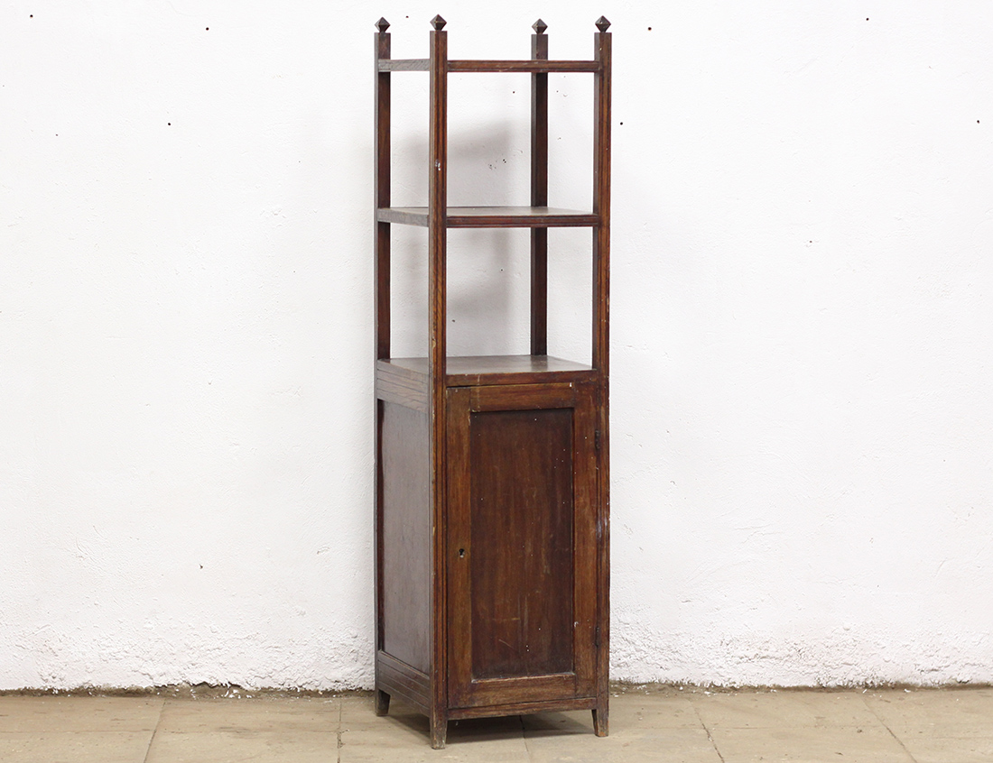 Дубовая тумба с этажеркой