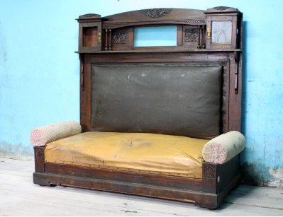 Сталинский кабинетный диван с ящичками