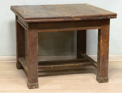 Старинный дубовый раскладной обеденный стол