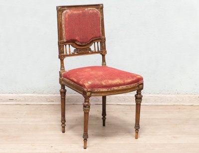 Антикварный ореховый стул 19 века