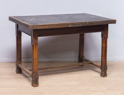 Дубовый раздвижной обеденный стол модерн