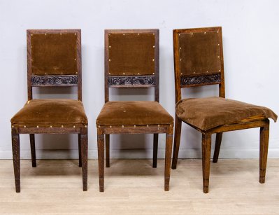 Антикварные дубовые стулья модерн