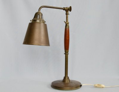 Старинная конторская настольная лампа