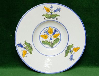 Винтажная тарелка с цветами