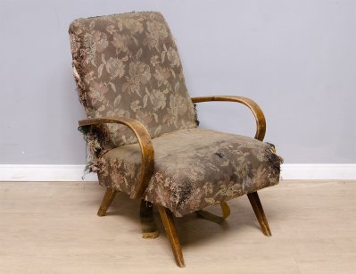 Винтажное чехословацкое кресло