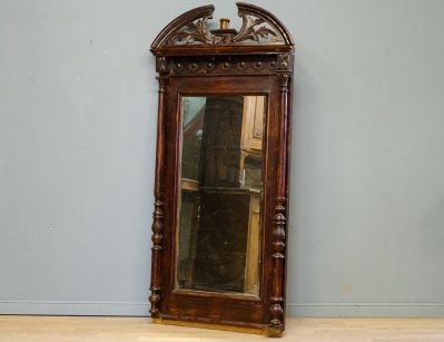 Антикварное резное зеркало 19 века