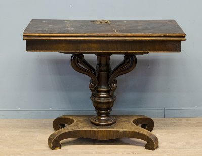 Антикварный ломберный стол 19 века