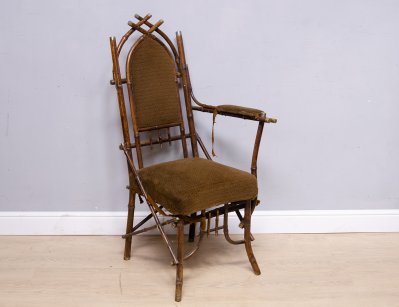 Антикварное бамбуковое кресло
