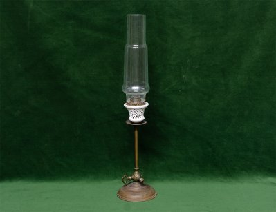 Старинная настольная газовая лампа