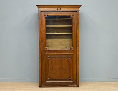 Антикварный ореховый кабинетный шкаф