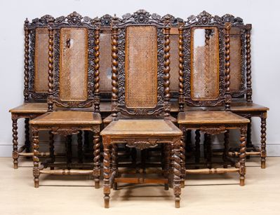 Гарнитур антикварных стульев 19 века
