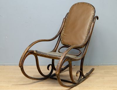 Антикварное венское кресло-качалка